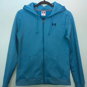 Blue Full Zip Under Armour Hoodie